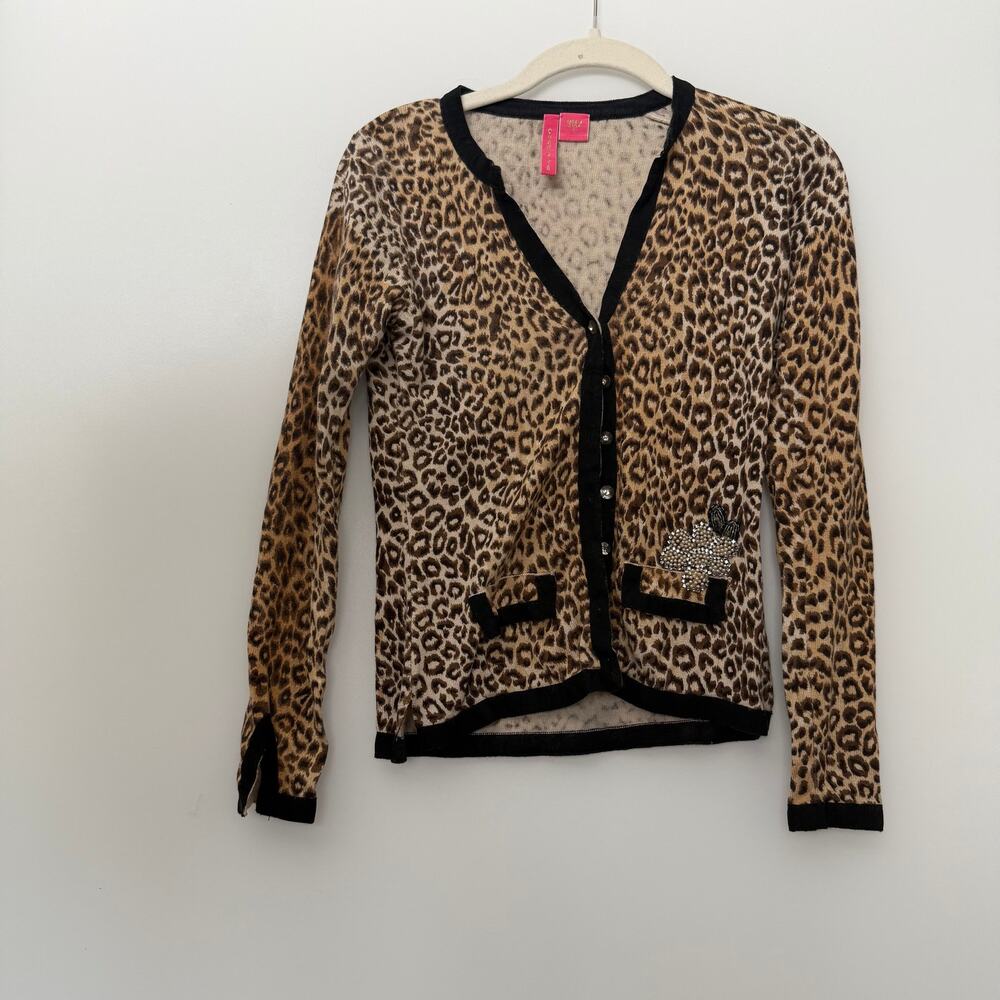 S Charlotte Silk and Angora Embroidered Beaded Sweater